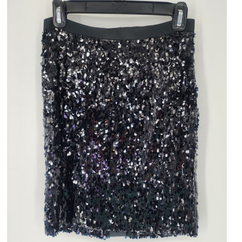 Vintage Teenflo Sequin Mini Skirt Black– Women’s 2 - Picture 6 of 7